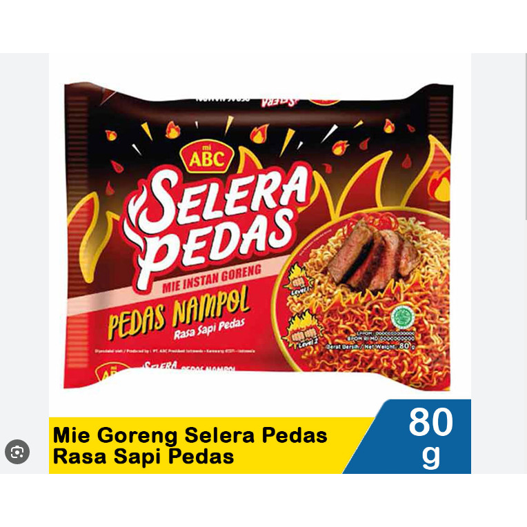 

Mie ABC Pedas Nampol Sapi Pedas Original