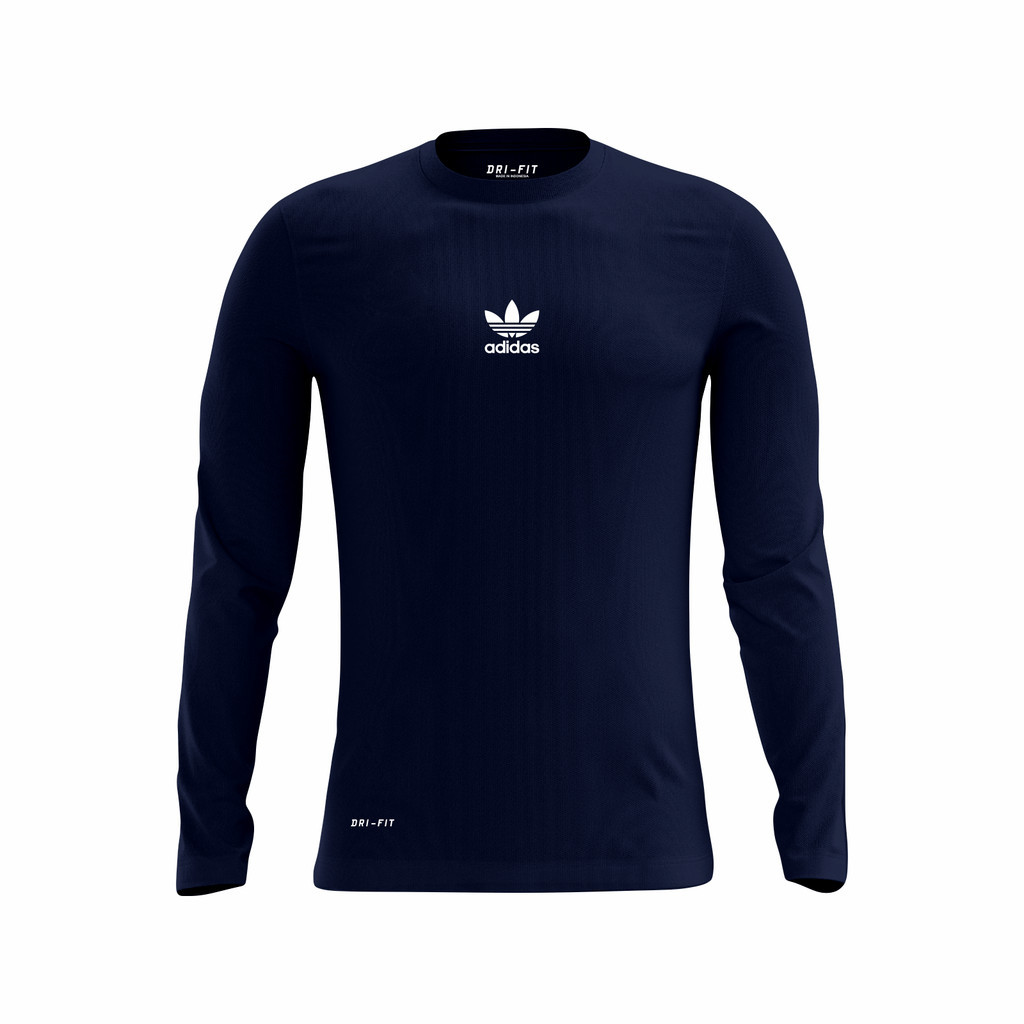 LENGAN PANJANG kaos gym fitnes pria training running olahraga fitness