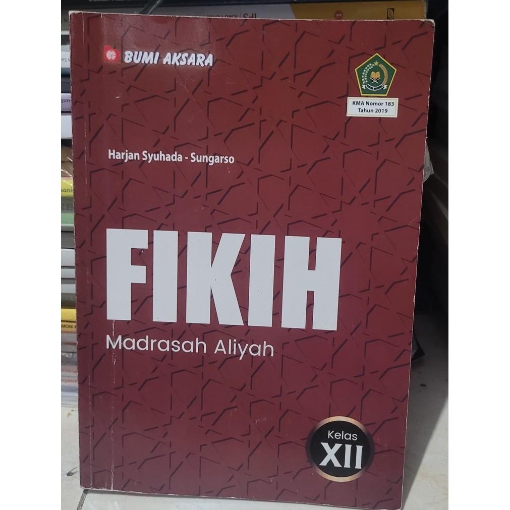 BUKU BEKAS FIKIH KELAS 3 MA BUMI AKSARA