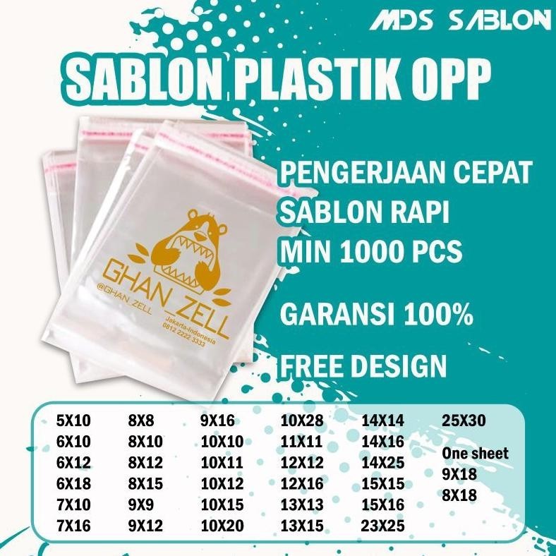 

Galuhferdian552 Sablon Plastik Opp 11X11 Murah