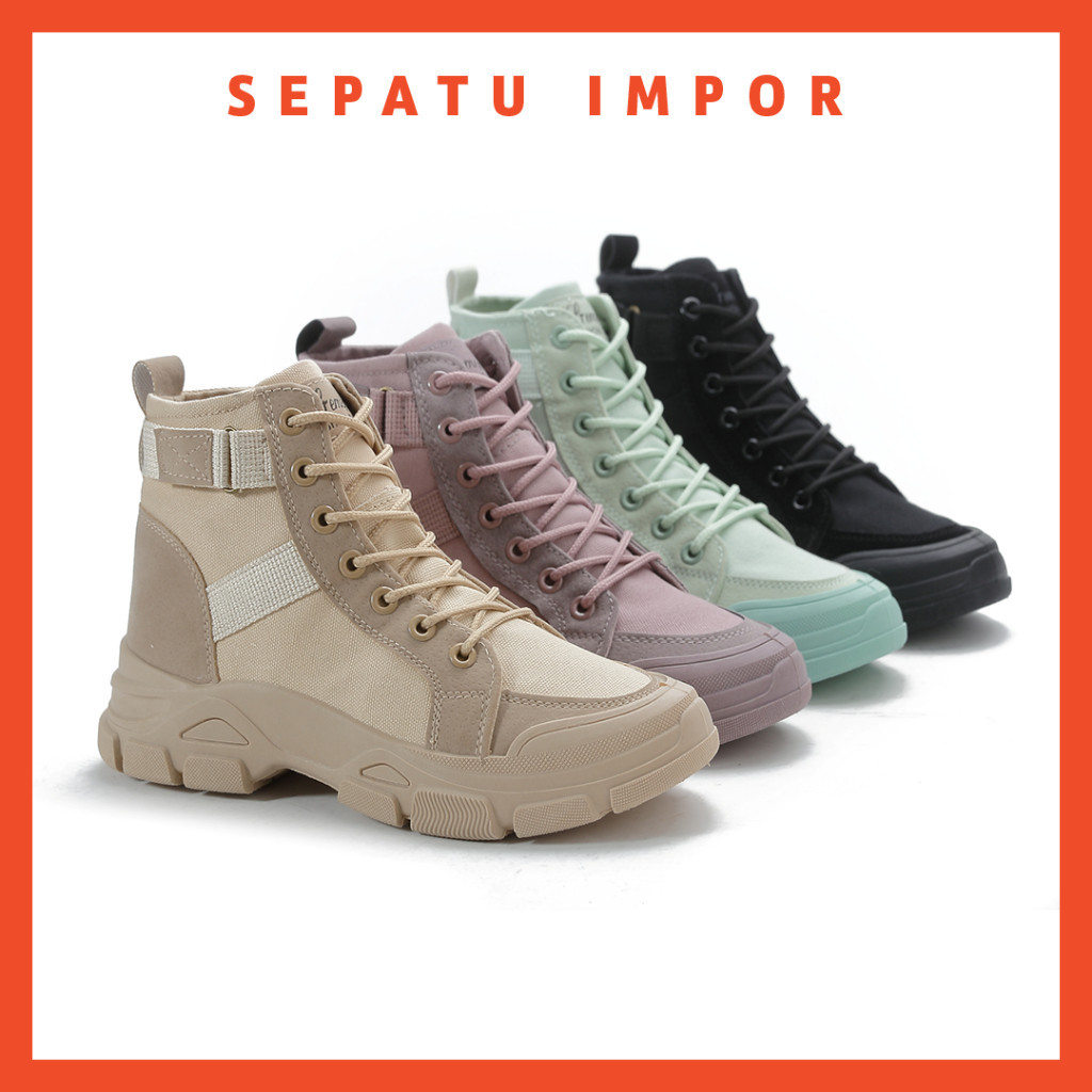 Promo Mega Sale 5.5 // Dokter Sepatu Import - Lizzy Sepatu Booth Sepatu Sneakers Wanita Sepatu Booth