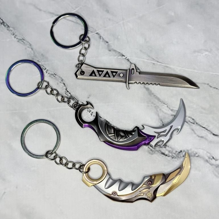 CR - KEYCHAIN KNIFE SKIN VALORANT | GANTUNGAN KUNCI GAME VALORANT TERLARIS