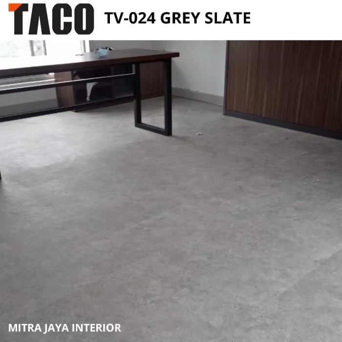 Lantai Vinyl Taco Tv 024 Grey Slate