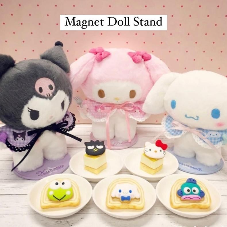 CR - [READY ] SANRIO JAPAN | Magnet Mascot Doll / Letter Custom Holder / Mini Mascot Heart Keychain 