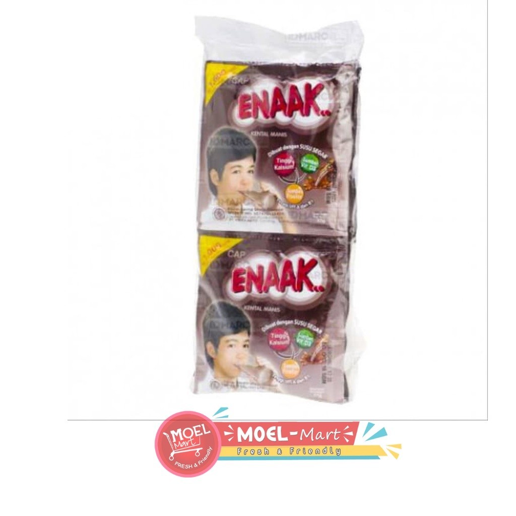 

ENAAK Susu Kental Manis Coklat 6 Sachet x 37gr