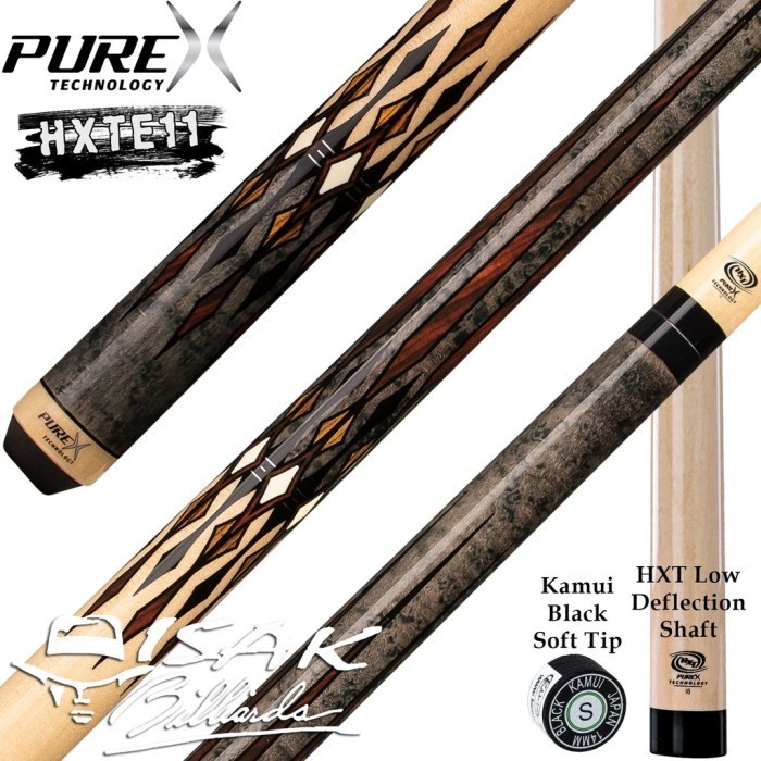 PUREX HXTE11 CUE - HXT LOW DEFLECTION SHAFT BILLIARD STICK PURE X PLAY