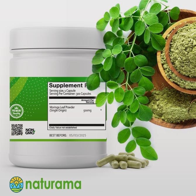 

Moringa Kapsul Daun Kelor Naturama Premium Organik H24M