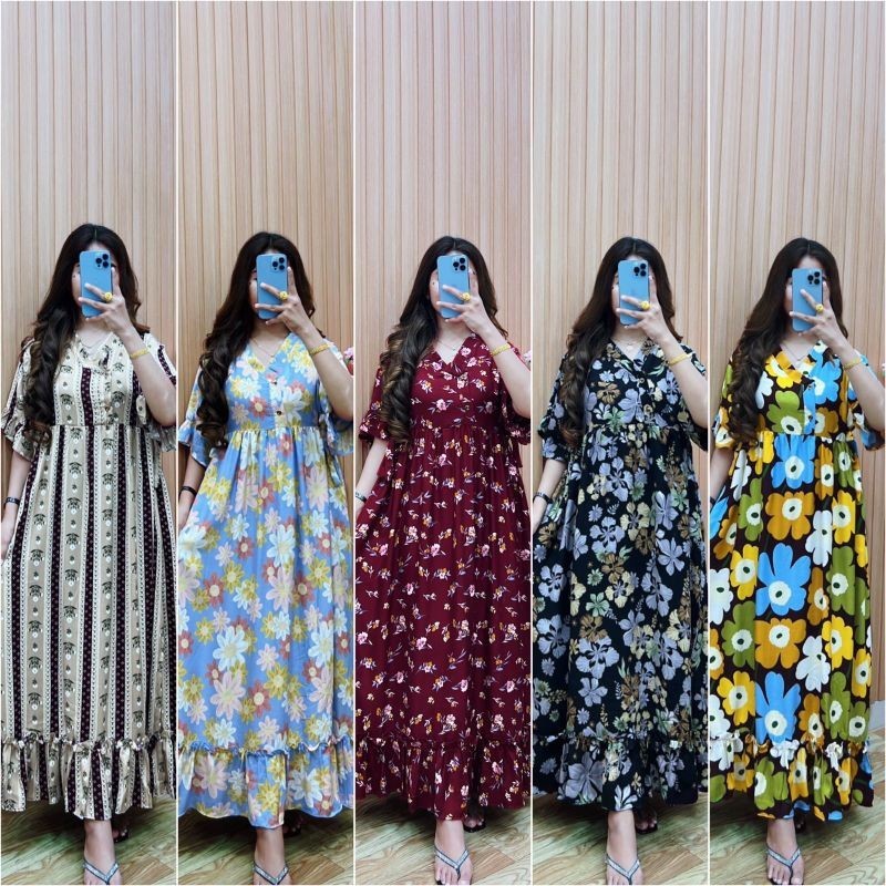 FQs Dress Syakila/Syakila Dress Vn Store/Syakila Dress/Dress Lucu/Daster Arab/Homedress Busui