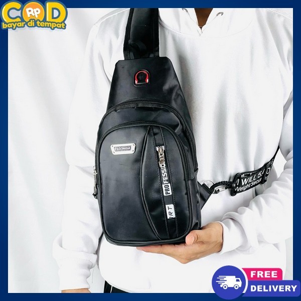 Wes Beg Cowo Original Tass Multifunsi Td Samping Tas Pria Tas Selempang Kulit Asli Punggung Distro O