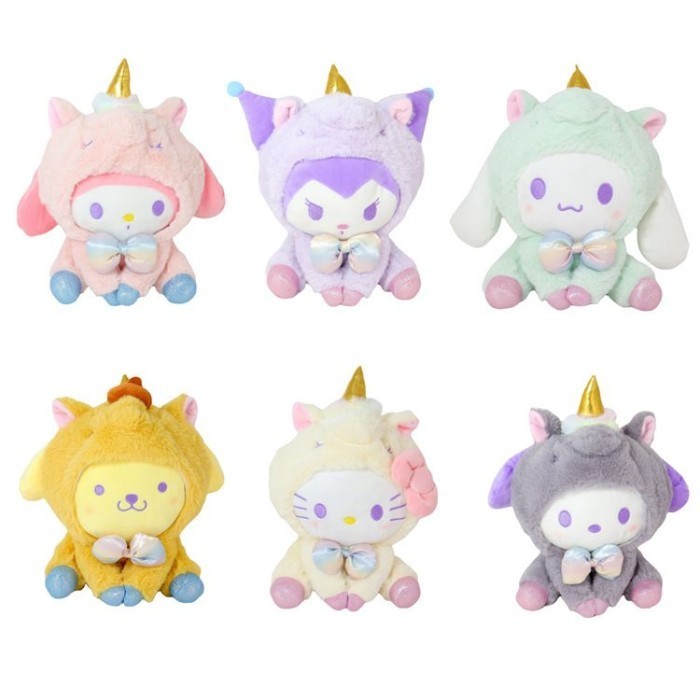 MAINAN BONEKA MELODY HELLO KITTY CINNAMOROLL KUROMI SANRIO UNICORN