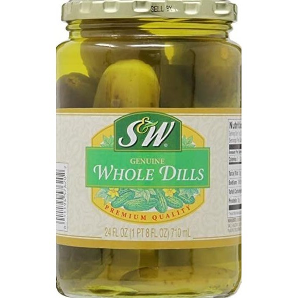 

S&W WHOLE DILLS PICKLE 720ML - SW ACAR TIMUN ZS01