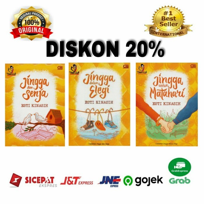 Novel Jingga Dan Senja, Jingga Dalam Elegi, Jingga Untuk Matahari