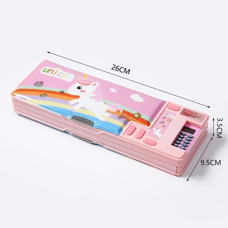 

At43 Kotak Pensil Pop Out Kalkulator Pencil Case Hardtop Tempat Pensil Unicorn Astronot Bunny Sale