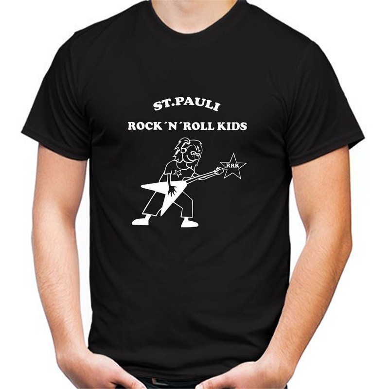 Kaos T Shirt Pria St Pauli Rock N Roll