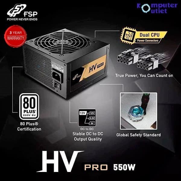 FSP HV Pro 550W 80+ - Power Supply