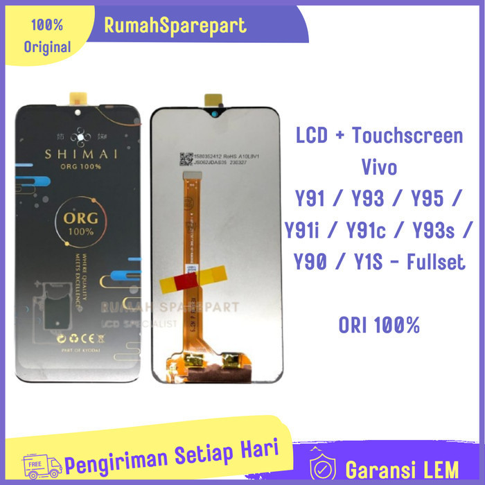 Garansi LEM LCD + Touchscreen vivo Y91 / Y91C / Y93 / Y95 ORG 100%