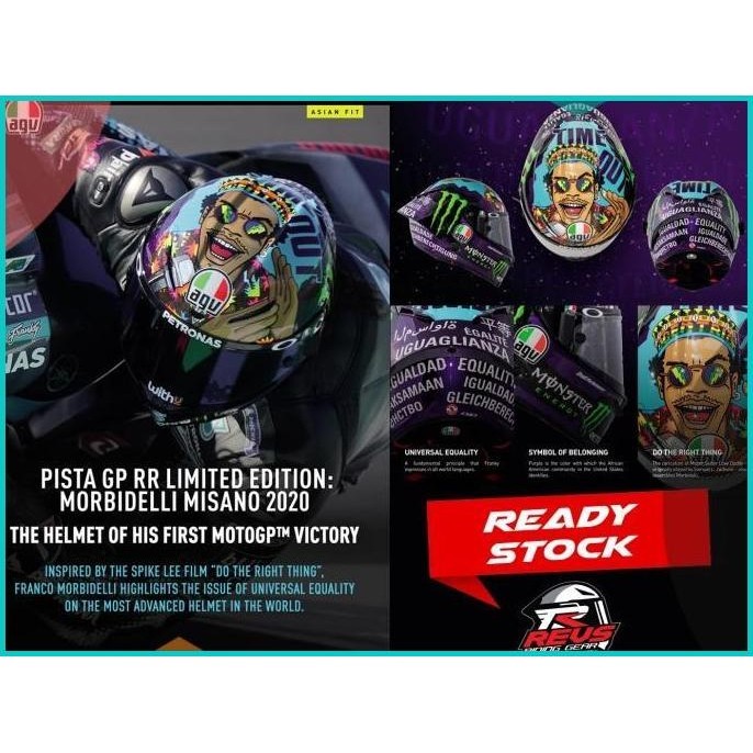 AGV Pista GPRR Morbidelli Misano 2020 13m4yZ4 last stok