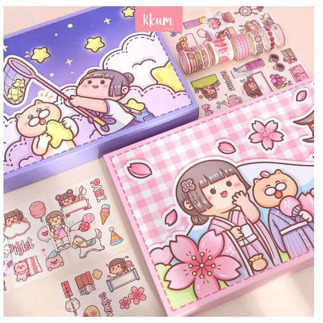 10In1 Buku Diary Set Buku Agenda - Journal Set Paket Agenda Aesthetic