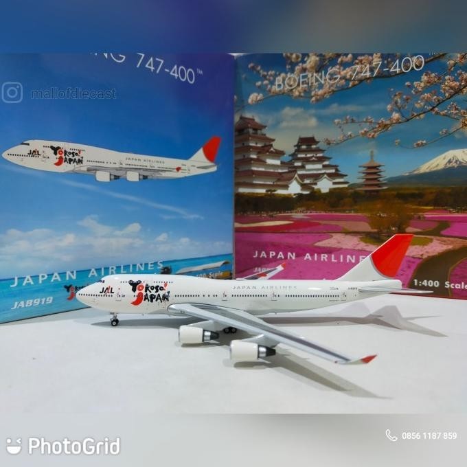 Japan Airlines Boeing 747-400 JA8919 Yokoso Japan Phoenix 1:400