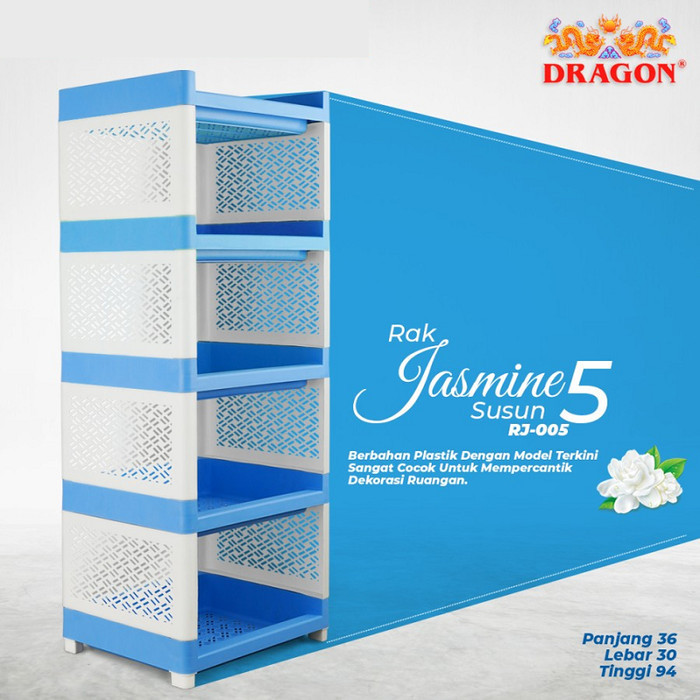 Rak Serbaguna Susun 5 Nagamas Jasmine Rak Plastik Susun 5