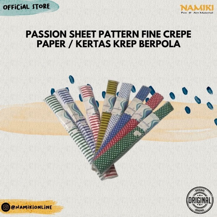 

Passion Sheet Pattern Fine crepe paper / kertas Krep berpola