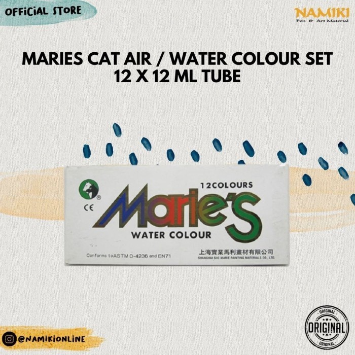 

Maries Cat Air / Water Colour Set 12 x 12 ml Tube