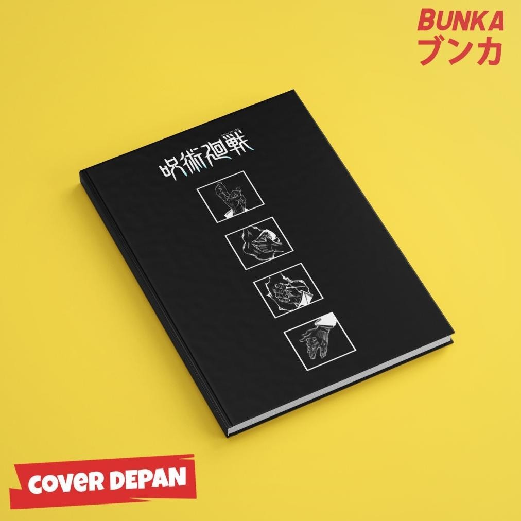 

TGC-1924 Notebook Jujutsu Kaisen Black Edition Sampul Hardcover ukuran A5 Sale