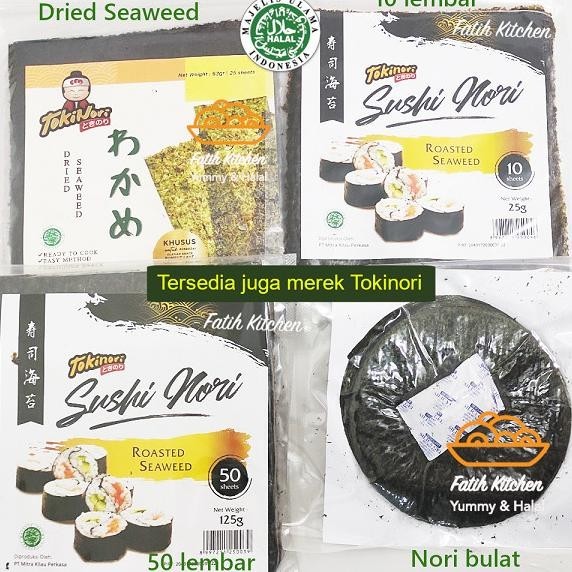 

Sakao Nori Sushi Nori 20 lembar Halal MUI - Seaweed Rumput Laut WS04