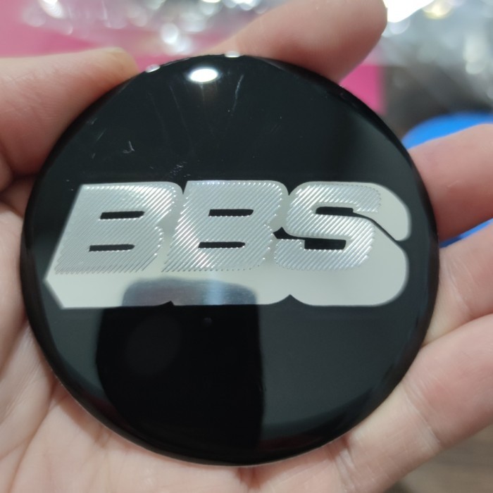 Stiker Dop ( Stiker Emblem ) Mobil Merek Bbs Diameter 7 Cm 70 Mm