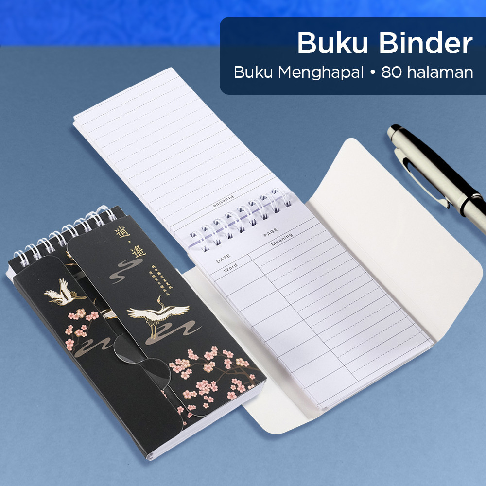 

Buku Binder Catatan Word Book Can Block Portable Shorthand - JJ80L - Black