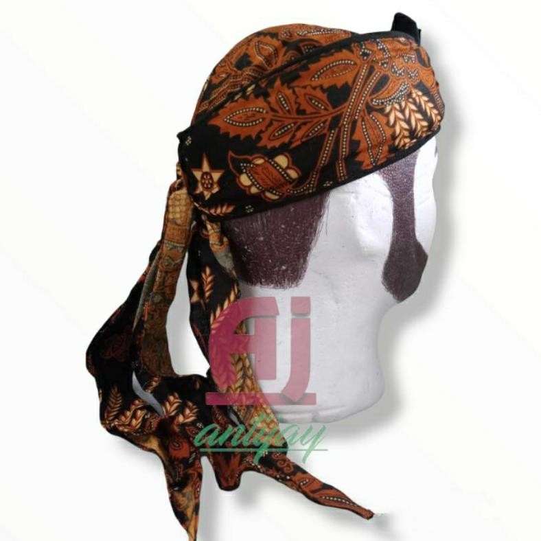 BLANGKON IKAT KEPALA SUNDA PRAKTIS MOTIF BATIK UKURAN PRIA DEWASA TOPI KHAS TRADISIONAL ADAT RO52