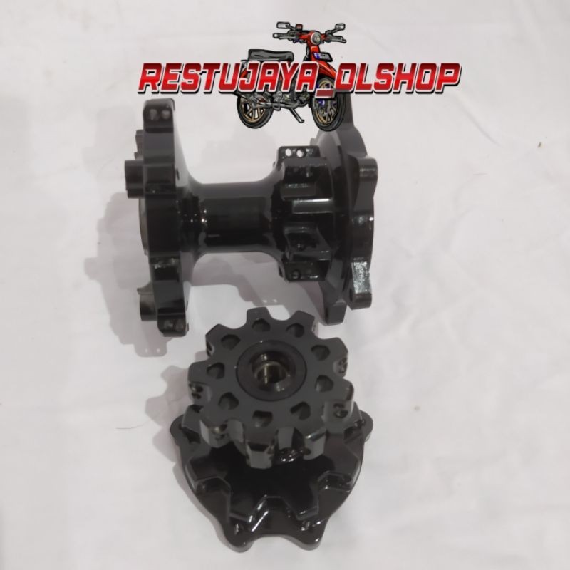 TROMOL CRF DEPAN BELAKANG HOLE 36 BLACK TROMOL DEPAN BELAKANG HONDA HONDA CRF150 CRF 150 HOLE 36 HIT