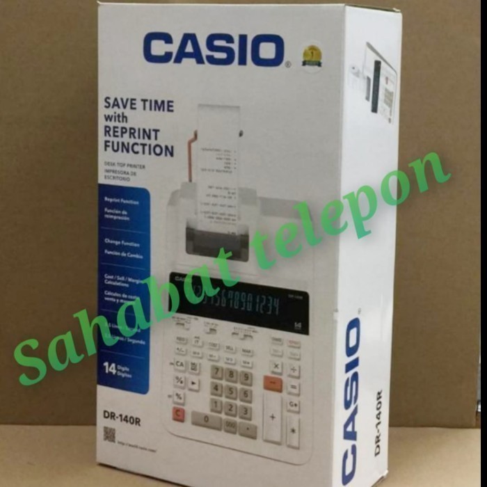 

KALKULATOR SAVE TIME WITH REPRINT FUNCTION CASIO DR-140R