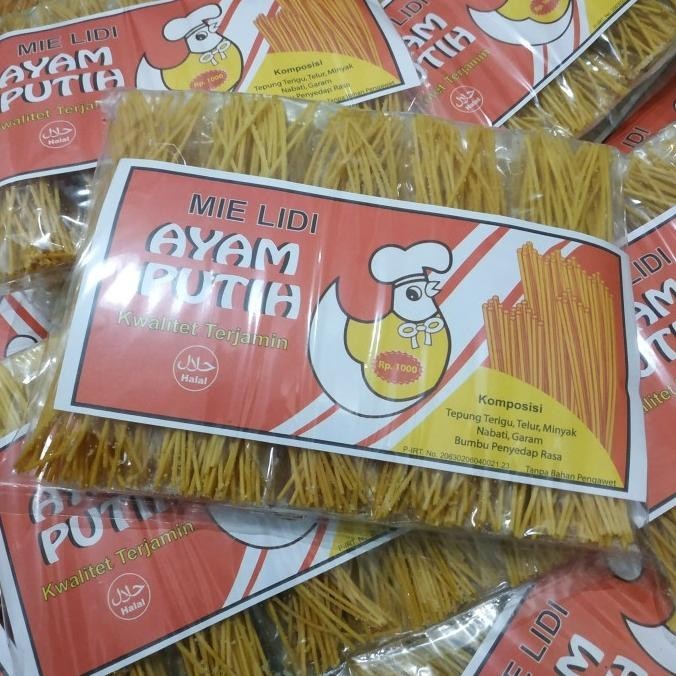 

Mie Lidi ayam putih | Snack Gaul | 50 pcs PS88