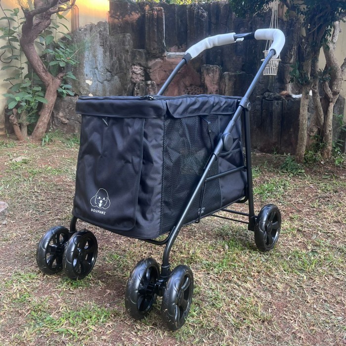 Doupawz Jumbo Pet Stroller Troli Anjing