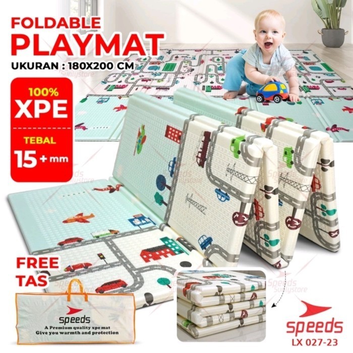 Playmat Bayi Lipat Tebal Karpet Anak Baby Matras Bayi Playmate