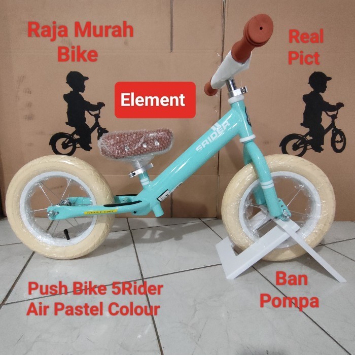 Push Bike Element 5Rider Air Pastel Colour Sepeda Balance Bike Element
