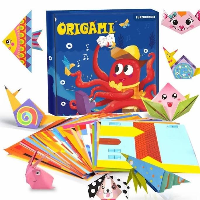 

DIY Origami Motif Set Box Kertas Lipat isi 108pcs