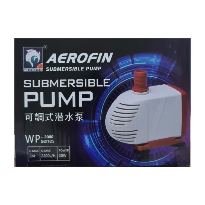 Aerofin Waterpump Pompa Air Celup Akuarium Wp-2000 Wp2000 2200L/H