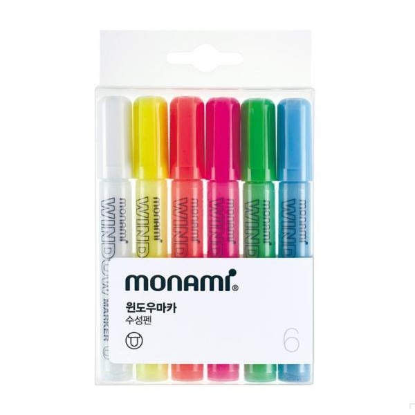 

MONAMI Board Marker Windows - 6 Colors