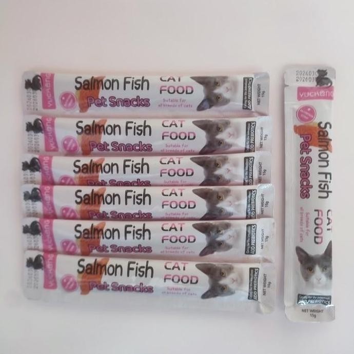 Snack Kucing Yuchang Camilan Kucing Rasa Salmon - Miss Exis