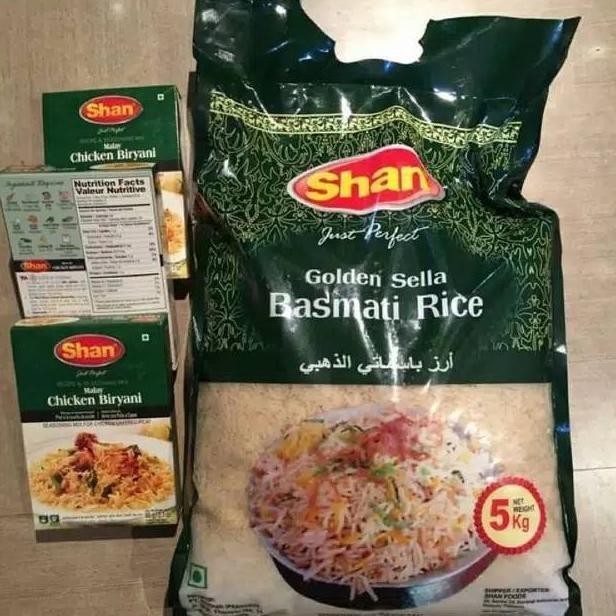 

Beras basmati shan +1paket bumbu shan beryani