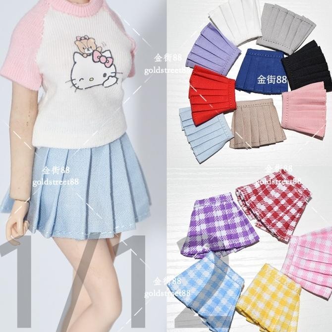 Rok Lipit Female Pleated Skirt U/ Phicen Tbleague 1/12