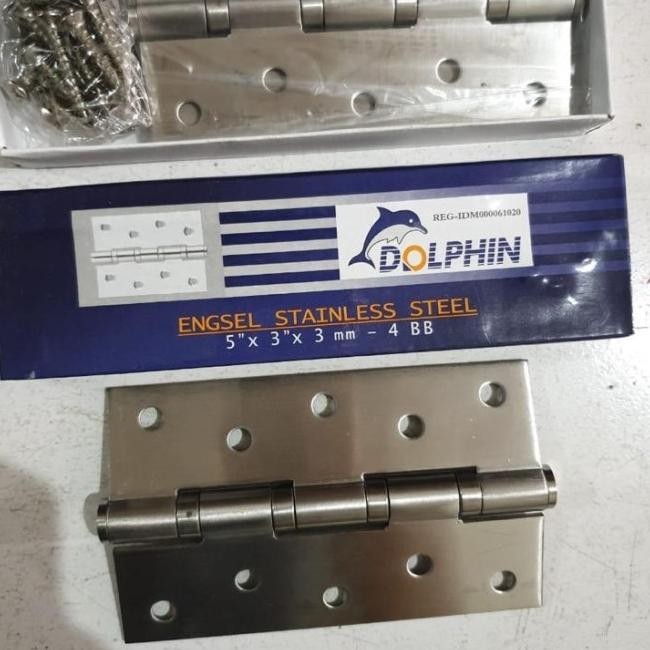 Engsel Pintu Dolphin Stainles 5 Inch - Engsel Pintu Tebal Stainles Evander.Online