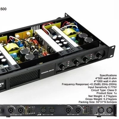 POWER ASHLEY PLAY4500 BARU 4 CHANNEL CLASS D MURAH