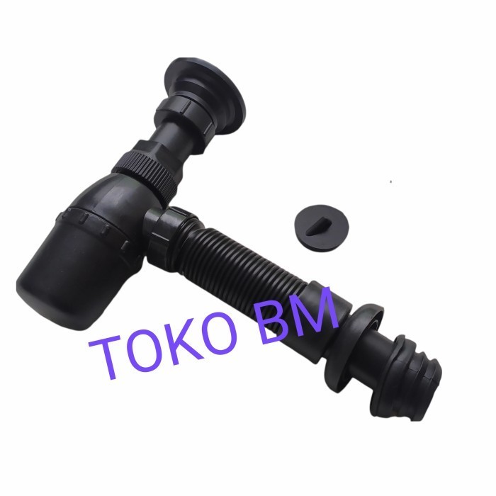 Afur Wastafel Black/Sifon Pvc Wastafel Black/Afur Pembuangan Wastafel