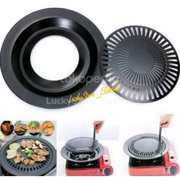 :>:>:>:>] GRILL PAN SMOKELESS SOSIS BBQ / ALAT PANGGANGAN TEFLON ANTI LENGKET