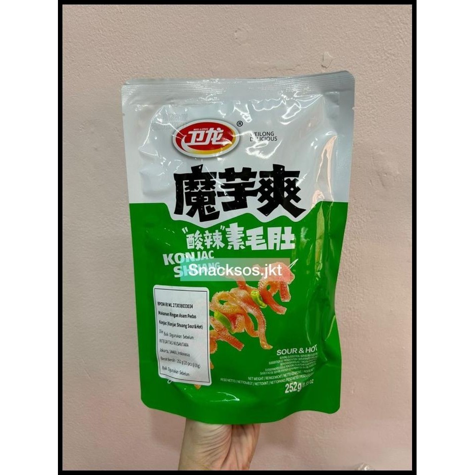 

Weilong Latiao Konjac Shuang Hot & Spicy / Sour & Hot - Wei Long