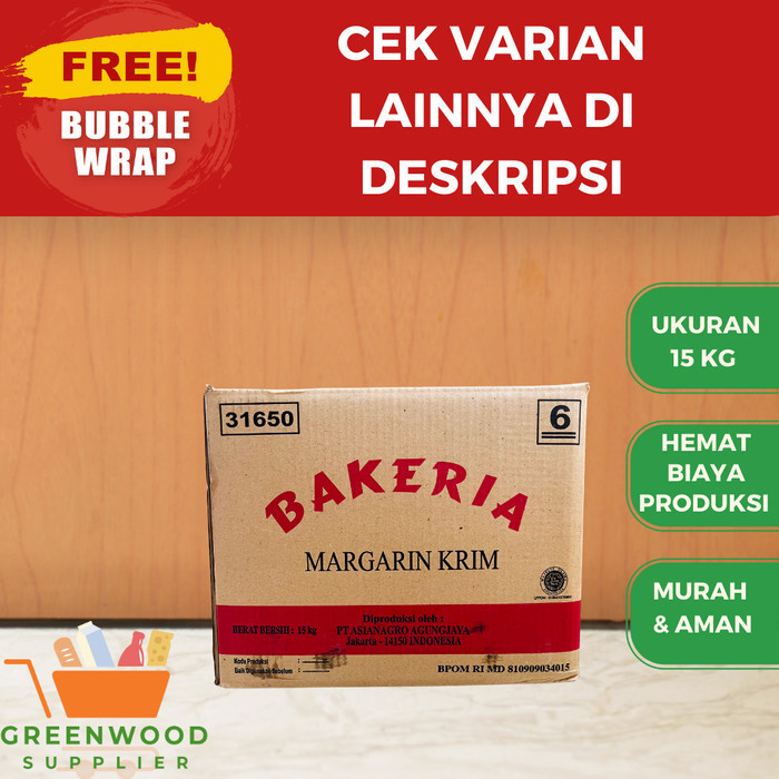 

Brom [Karton] Bakeria Margarine Krim / Mentega / Margarine 15Kg [Sameday]