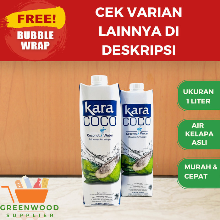 

Brom [Karton] Kara Coconut Water / Air Kelapa 1 Liter [Sameday]
